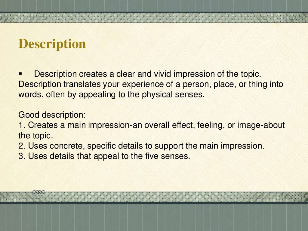 Methods Of Paragraph Development