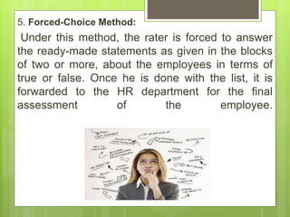 Methods of performance appraisal | PPTX