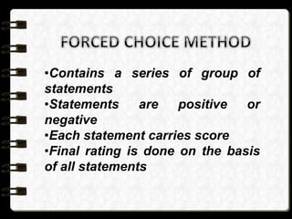 Methods of performance appraisal | PPTX