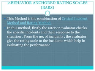 Methods of performance appraisal hrm | PPTX