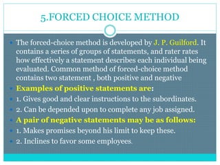 Methods of performance appraisal hrm | PPTX