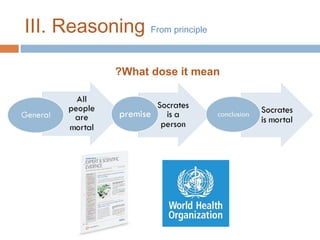 III. Reasoning From principle
?What dose it mean

 