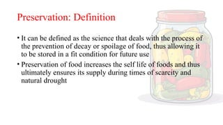Comprehensive Methods for Preservation of Fruits and Vegetables ...