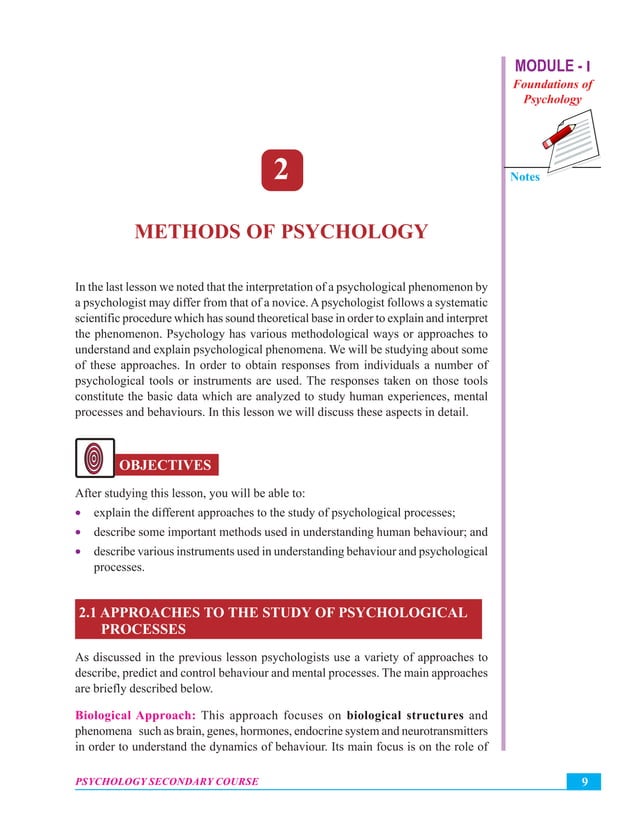 Methods of psychology PDF