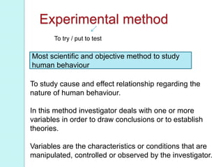 Establish Method METHODS OF PSYCHOLOGY.pptx