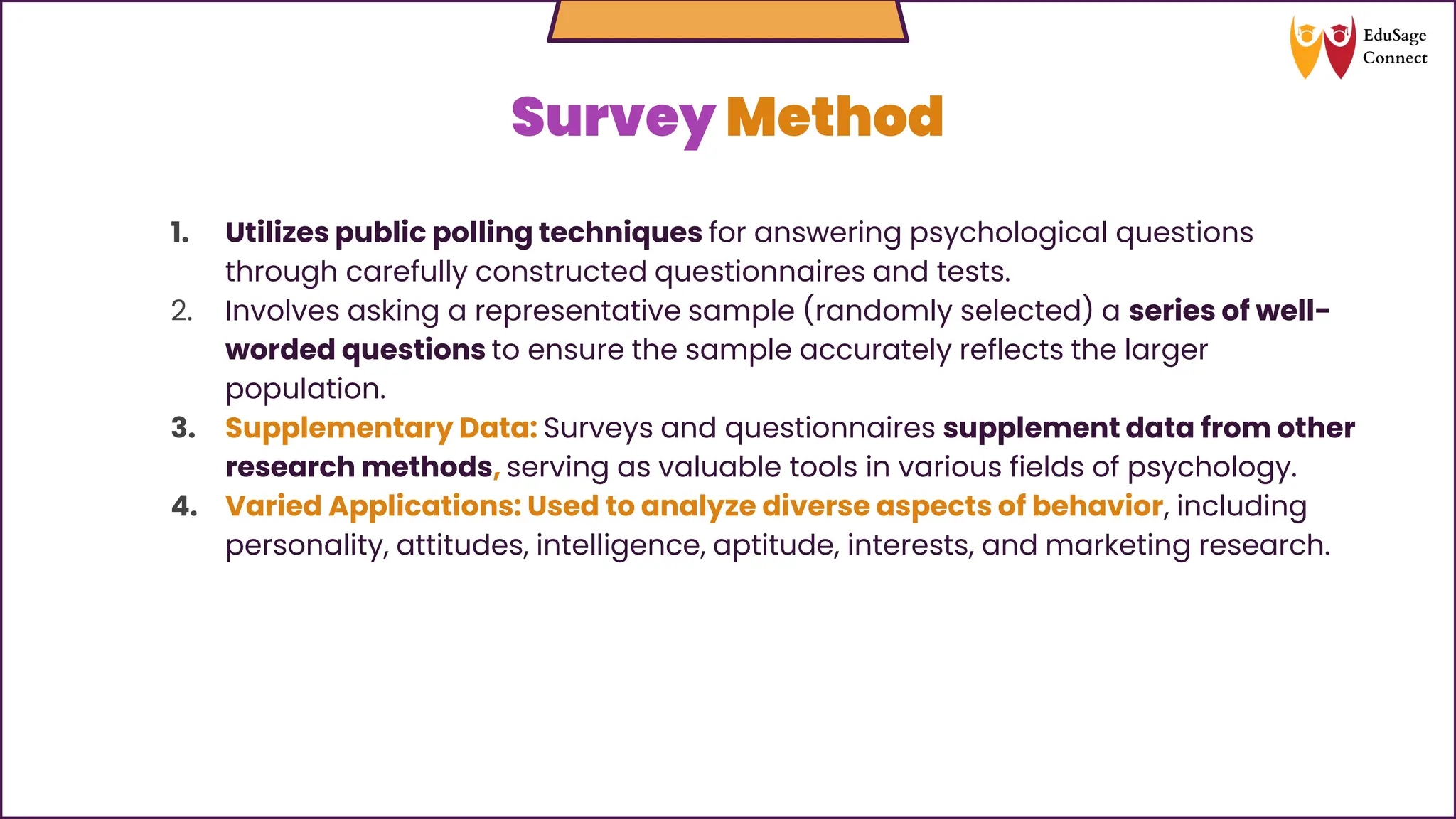 Methods of Psychology Class XI Psychology | PDF