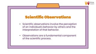Perceived Observation Methods of Psychology Class XI Psychology | PDF