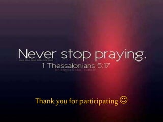 Thankyou for participating
 