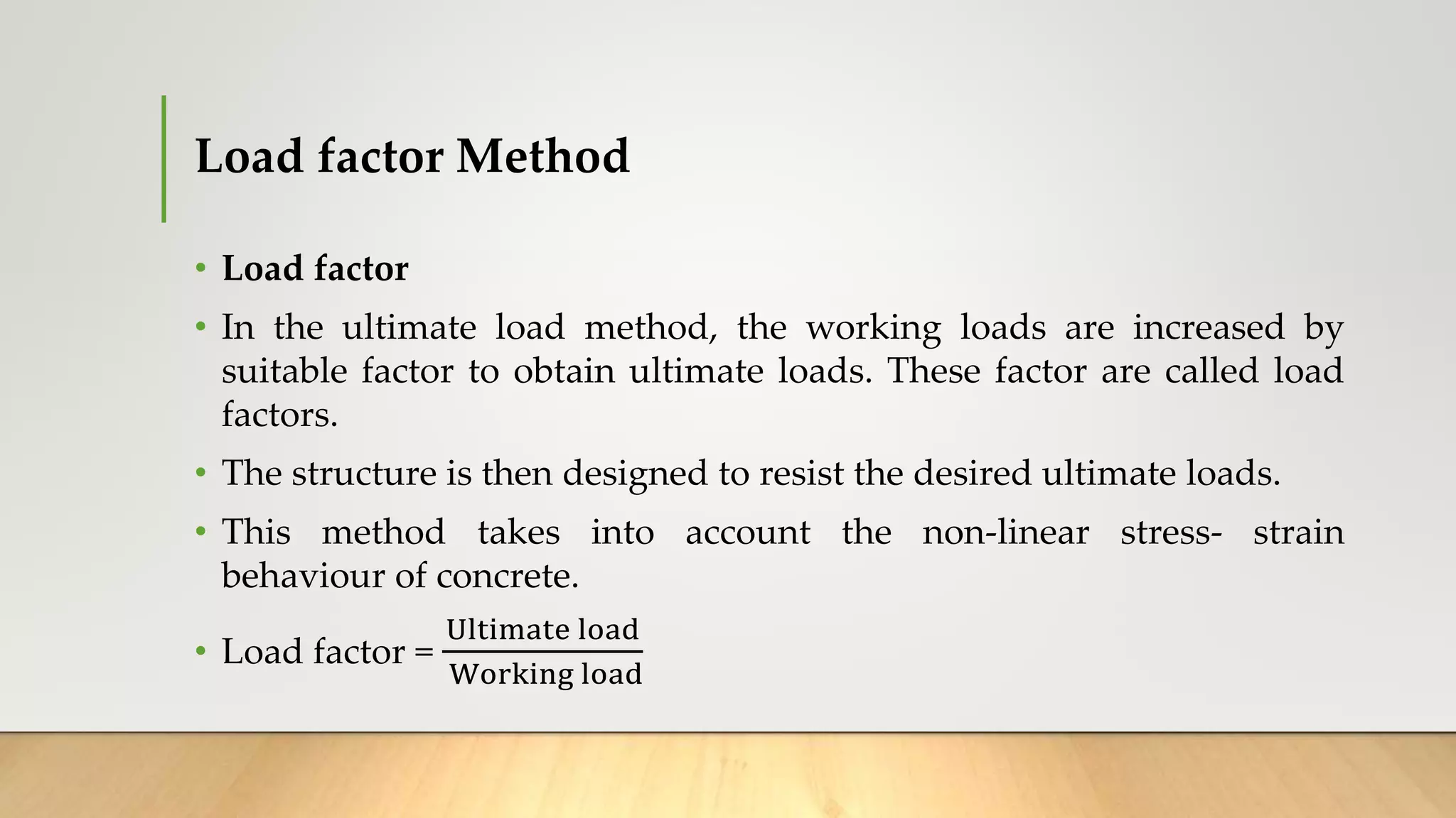 Load Factor Method Methods of rcc design | PPTX