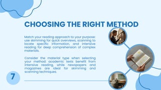 Effective Reading Methods for Enhanced Comprehension and Learning | PDF