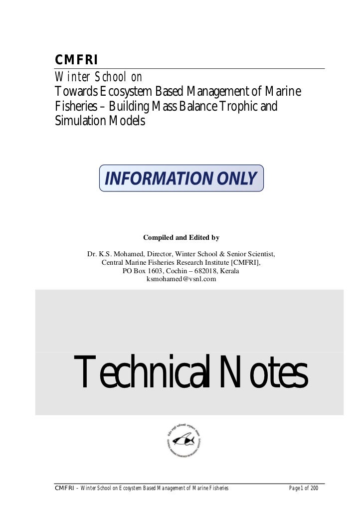 Methods Of Stomach Contetn Analyses Of Fishes