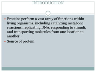 Methods of study of protein by kk sahu | PPTX | Chemistry | Science