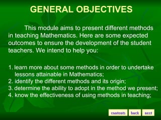 Methods of teaching Mathematics | PPT