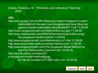 Methods of teaching Mathematics