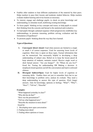 Methods of teaching | PDF