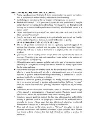 Methods of teaching | PDF