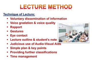 Sample Direct Lecture Methods of teaching- Introduction, Lecture Method and Demonstration ...