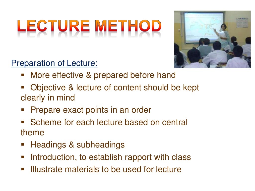 assignment on lecture method