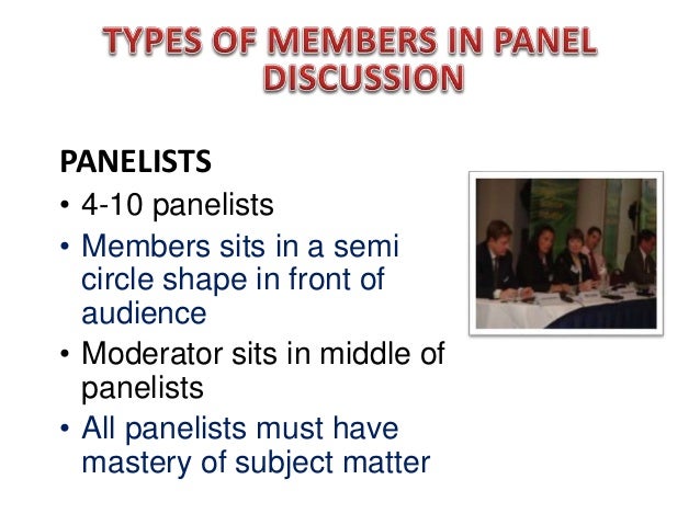 Methods of Teaching- Panel discussion and Workshop