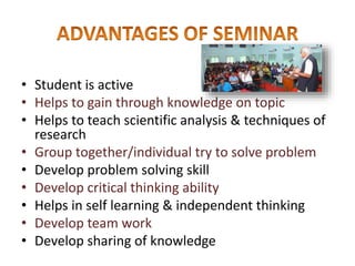 Methods of Teaching- Seminar and Symposium | PPTX