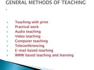 Methods of teaching | PPTX