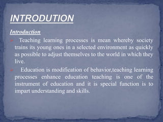 Methods of teaching and learning | PPTX