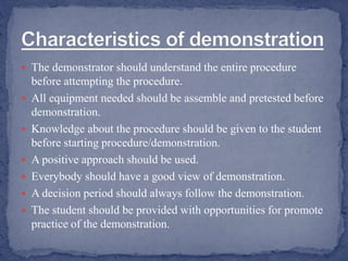 Demonstration Strategy Methods of teaching and learning | PPTX