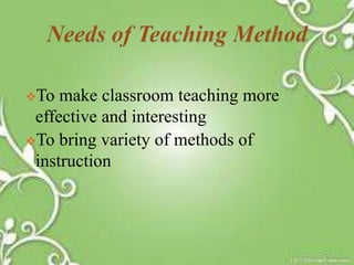 Methods of teaching | PPTX