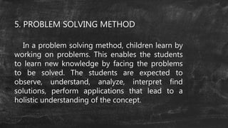 Methods of Teaching Science