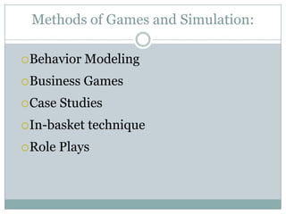 Methods of training | PPTX