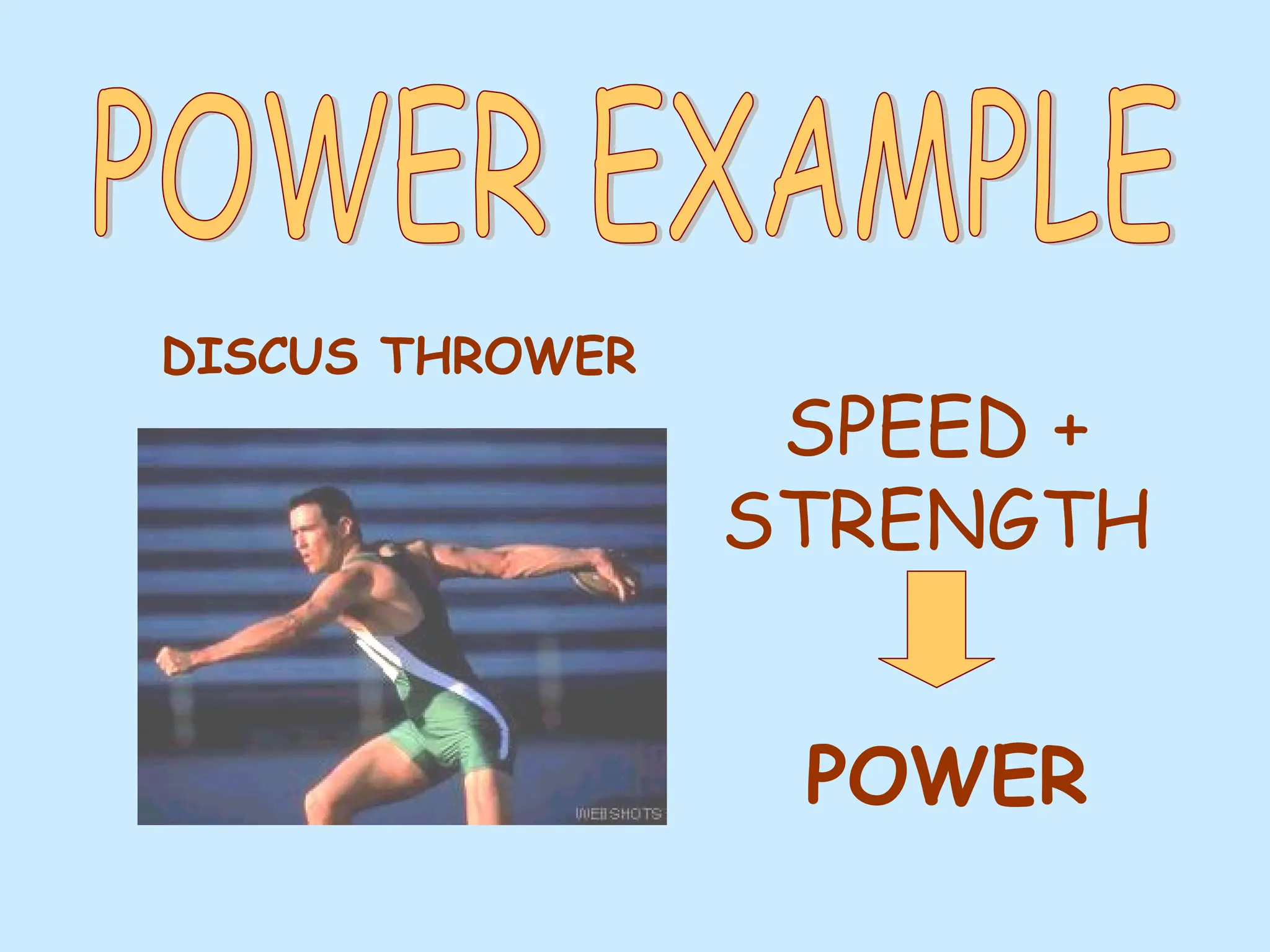 SPEED +
STRENGTH
POWER
DISCUS THROWER
 