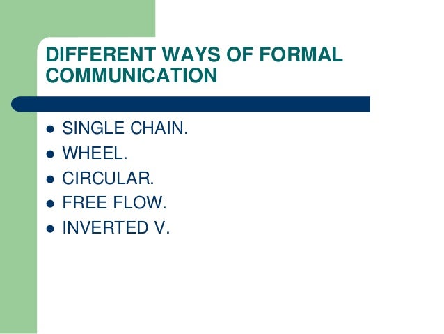 4 types of communication