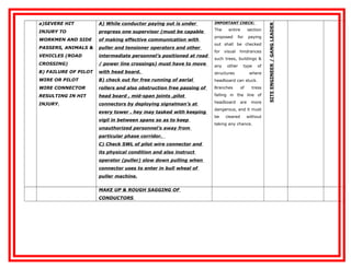 Method statement for transmission line (lanco) | DOC