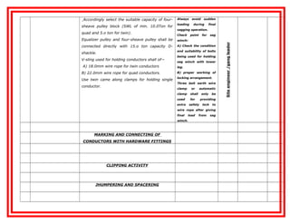 Method statement for transmission line (lanco) | PDF