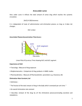 Methods to determine area under curve | DOCX