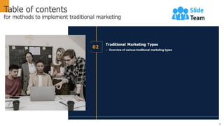 Methods To Implement Traditional Marketing Powerpoint Presentation Slides Mkt Cd