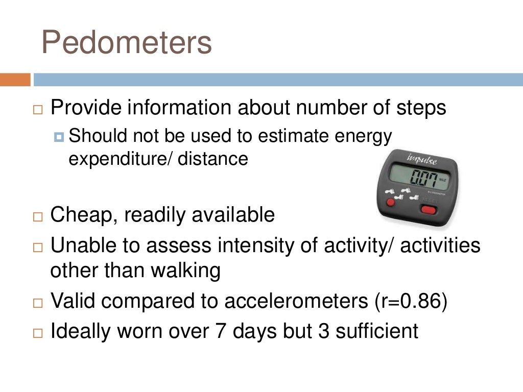 XNN001 Methods to measure physical activity at the individual and pop…