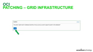 OCI
PATCHING – GRID INFRASTRUCTURE
 