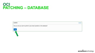 OCI
PATCHING – DATABASE
 