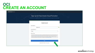 OCI
CREATE AN ACCOUNT
 