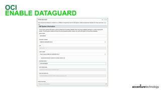 OCI
ENABLE DATAGUARD
 