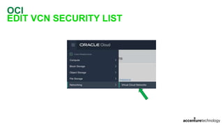 OCI
EDIT VCN SECURITY LIST
 