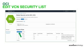 OCI
EDIT VCN SECURITY LIST
 