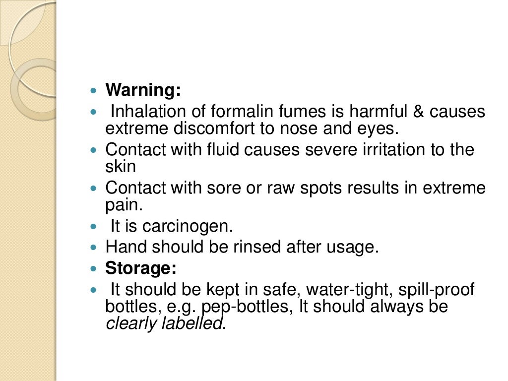 Methods to preserve specimens