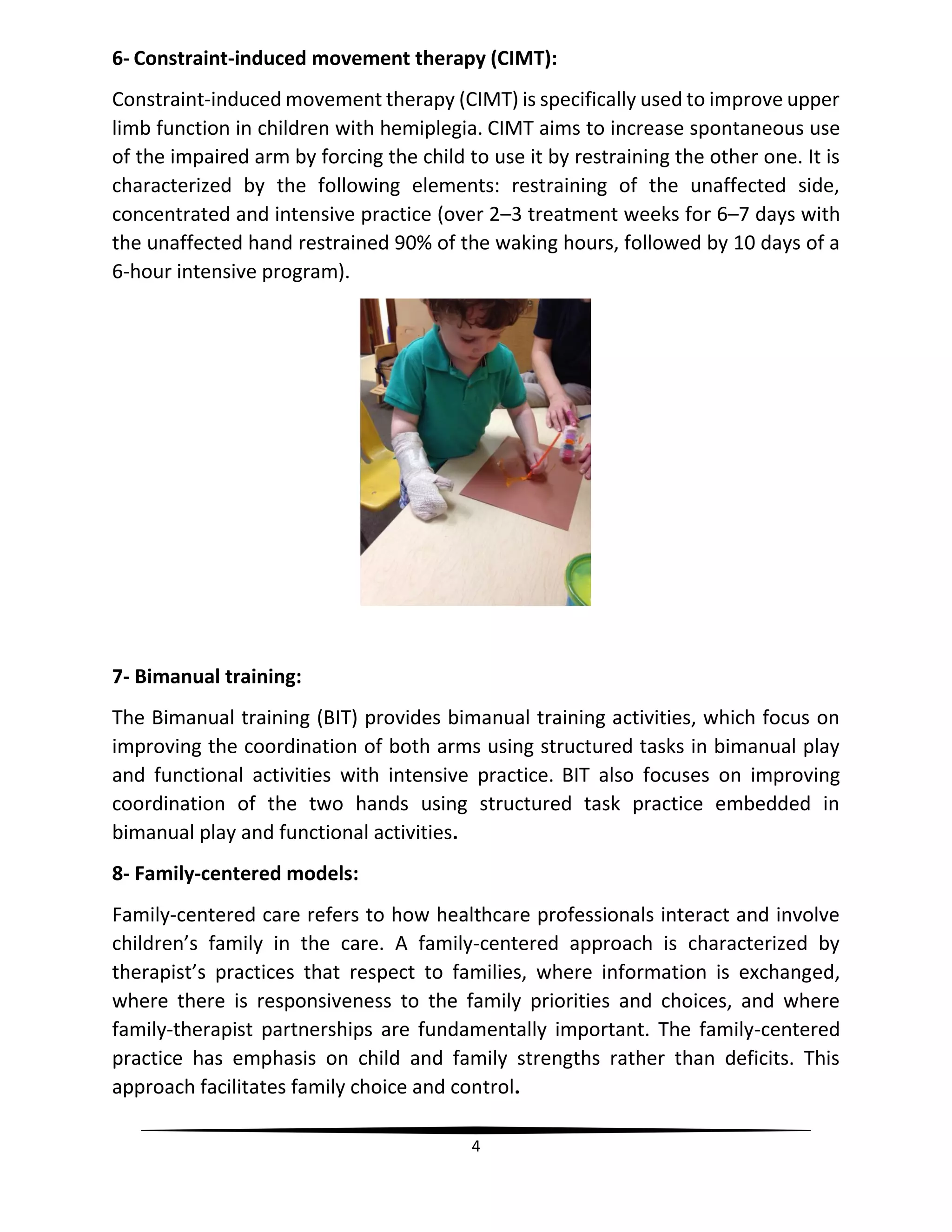 Methods used in pediatric rehabilitation | PDF