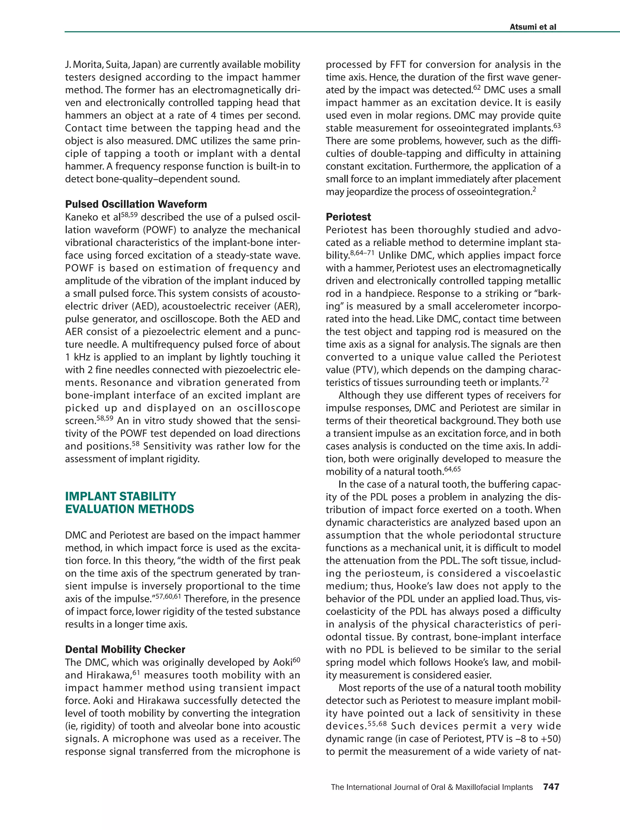Methods used to_assess_implant_stability | PDF
