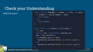 Methods with Return Types for java for java | PDF