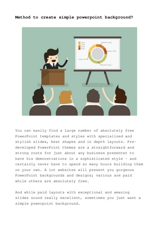 create a powerpoint background