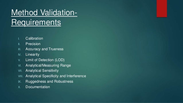 Method validation