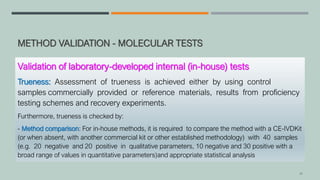 Variable Test Method Validation Method Validation in Medical Laboratory.. | PDF
